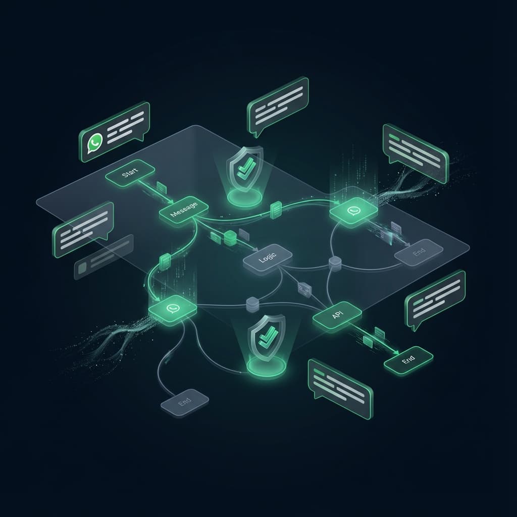 WhatsApp Bot Builder Interface