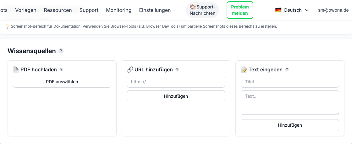 Wissensquellen Übersicht