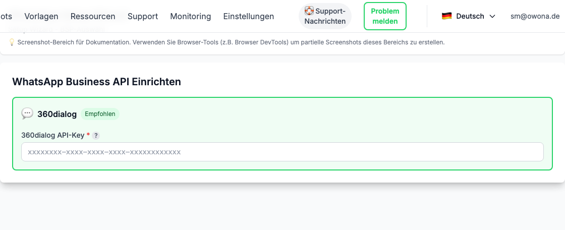 WhatsApp Setup Wizard